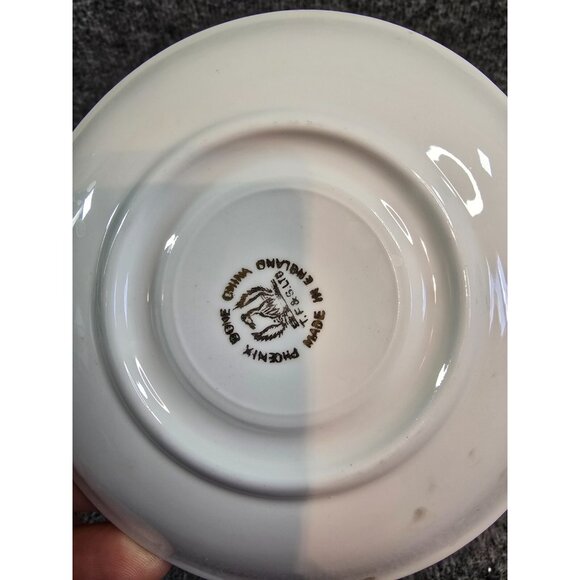 Phoenix Bone China Tea Cup & Saucer England Irish St Patrick Clover Flower - Picture 7 of 7